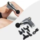 Портативный компактный ручной массажер пистолет vассажер Fascial Gun CY002 для спины и всего тела мышечный с 6 насадками, серый - изображение 1