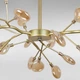Люстра стельова молекула Light House LS-17126-27 GD+BR золото, коричневі плафони - зображення 2