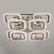 Светодиодная люстра хром 110 Вт 45 см на пульте с диммером и семицветной подсветкой RGB D-HAS9171/4+4HR LED - изображение 3