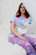Дитяча піжама для дівчаток Магія єдинорога UNICORN | світиться у темряві | 8 роки зріст 122-128см | колір блакитний - зображення 12
