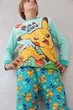 Детская пижама для мальчиков покемон Пикачу pokemon Pikachu | светится в темноте | 5 года рост 104-110см | цвет ментол - изображение 2