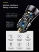Автомобильное зарядное устройство с быстрой зарядкой Baseus Golden Contactor Max |60W, PD/QC3, 1xUSB, 1xType-C| Black CGJM000113 - изображение 12