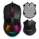 Игровая компьютерная мышь проводная XTRIKE ME GM-316 Wired mouse 800-7200 DPI RGB подсветка black - изображение 1