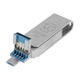 OTG USB Флешка Flash Drive T&G 3&1 Lightning & Android 256gb Metal 007 Металлик - изображение 4