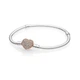 Серебряный браслет для шармов Пандора основа "Сердце" 586292CZ.16 - изображение 1