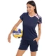 Форма волейбольна жіноча Zelart Fit P836 розмір M зріст 150-155 см Deep Blue-Pink - зображення 1