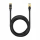 Кабель Baseus high Speed Seven types of RJ45 10Gigabit network cable round cable (WKJS010601) 8m Black - изображение 1
