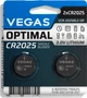 Литиевые батарейки Vegas Optimal CR2025 2 шт (VCR-2025BL2-OP) - изображение 1
