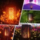 Водонепроникний вуличний 12 LED ліхтар "Смолоскип" на сонячній батареї з мерехтливим полум'ям та автоматичним включенням/вимкненням для саду та ландшафтного дизайну - зображення 8