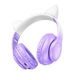Беспроводные Bluetooth наушники с микрофоном HOCO Cat ears BT headphones (BT5.3, AUX/TF, 10h). Purple - изображение 2