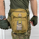 Поясная Сумка на ногу Cordura 1000D с 5 карманами койот размер 30,5x12,5х22,8 см - изображение 2