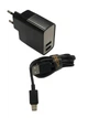 Сетевое зарядное устройство Moxom MX--HC46 2in1 Lighting 2Usb/2.4a Lcd Black - изображение 2