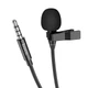 Микрофон петличный c поп-фильтром HOCO Lavalier microphone (3,5 mm, 2m). Black - изображение 6