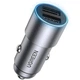 Автомобільний зарядний пристрій UGREEN CD130 24W Dual USB-A Car Charger Gray (50592) - зображення 1