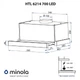 Витяжка MINOLA HTL 6214 BL 700 LED (чорний) - изображение 15