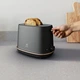 Тостер Electrolux 980Вт, метал, чорний - изображение 4