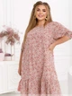 Елегантна шифонова сукня ST-Style 32459 50-52 Пудрова - изображение 2