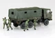 Сборная модель 1/72 автомобиль JGSDF 3 1/2t Truck with Additional Armor w/6 Figures Aoshima 01208 - изображение 3