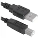 Кабель USB AM-BM Defender USB04-06 83763 1.8m Black - зображення 1