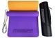 Килимок для йоги та фітнеса EasyFit TPE+TC 6мм двошаровий + Чохол фіолетовий з помаранчевим - зображення 2