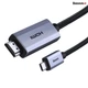 Кабель Type-C на HDMI Baseus High Definition Series Graphene (1м, 60Hz, підтримує 4K, HD висновок, нейлонова обплетення) - Чорний - зображення 1