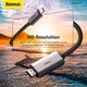 Кабель Type-C на HDMI Baseus High Definition Series Graphene (1м, 60Hz, підтримує 4K, HD висновок, нейлонова обплетення) - Чорний - зображення 4