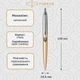 Кулькова ручка Parker Jotter 17 XL UKRAINE Matt Gold CT BP Тризуб 13432_T001b - зображення 2