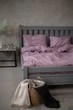 Комплект постельного белья Satin Stripe Plum 100% хлопок 215х150 см 70х70 см полуторный - изображение 5
