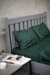 Комплект постільної білизни Satin Stripe Emerald 100% бавовна 215х150 см 70х70 см полуторний - зображення 6