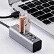 USB - Хаб Hoco HB1 Line Machine USB To 4 USB серебристый (735206) - изображение 3
