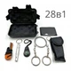 Набор Survival Kit 28в1 с мультитулами, туристический комплект (чёрный) - изображение 1