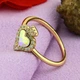 Каблучка Xuping з кристалами Swarovski 83229 ширина 11 мм колір світанок позолота 18К19 - зображення 5