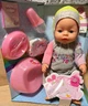 Пупс функціональний Yale Baby BL014F 8 функцій памперс горщик пляшечка тарілочка - зображення 1