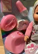 Пупс функціональний Yale Baby BL014F 8 функцій памперс горщик пляшечка тарілочка - зображення 2