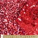Сетка красная с квадратными переливающимися пайетками, ш.150 (12909.005) - изображение 2