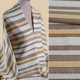 Тканина етно GERRY WEBER молочна в коричневу, жовту смужку з орнаментом ш.156 (22814.001) - зображення 1