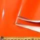 Кожа искусственная лаке не стрейч на флисе оранжевая ш.140 (20821.044) - изображение 2