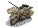 Сборная модель 1/9 мотоцикла German BMW R75 & Sidecar Italeri 7403 - изображение 2