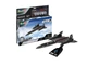 Сборная модель 1/110 самолет Model Set Lockheed SR-71 Blackbird easy-click-system Revell 63652 - изображение 2