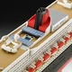 Сборная модель 1/1200 пассажирское судно Queen Mary 2 Model Set Revell 65808 - изображение 5