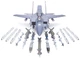 Сборная модель 1/32 самолет F-15E Strike Eagle "Bunker Buster" Tamiya 60312 - изображение 9