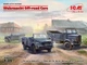 Сборная модель ICM Внедорожные автомобили Вермахта Kfz.1, Horch 108 Typ 40, L1500A DS 3503 - изображение 2