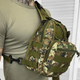 Нагрудная Сумка Cordura 1000D с системой Molle / Вместительный однолямный Рюкзак зеленый пиксель размер - изображение 2