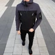Демисезонная мужская Куртка с капюшоном Pobedov Korol’ Lev SoftShell на флисе серая размер M - изображение 6