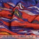 Батист фиолетово-красно-зеленые разводы ш.142 (10273.007) - изображение 2