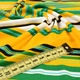 Трикотаж віскозний стрейч в смуги жовті, білі, зелені, чорні, ш.148 (19775.002) - зображення 2