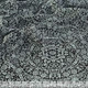 Креп черный в белые цветы ш.150 (11401.018) - изображение 2