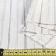 Ткань костюмная хлопковая стрейч в полоску черную и бежевую белая, ш.150 (18346.001) - изображение 2