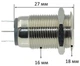Кнопка антивандальная VJ Parts d18mm резьба 16mm h27mm 3 контакта, арт.кн521 - изображение 4