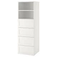 Стійка ІКЕА SMÅSTAD / PLATSA 60х57х181 см з 4 ящиками (s09396426) - изображение 1